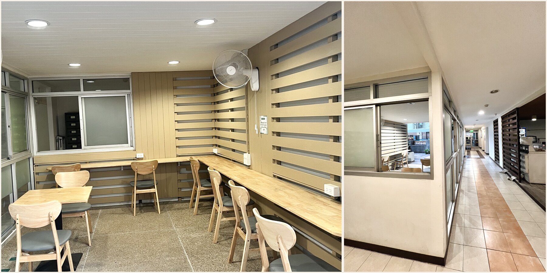 พื้นที่พักรับประทานอาหารสำหรับนักเรียนที่ Midora Choice Academy กรุงเทพ